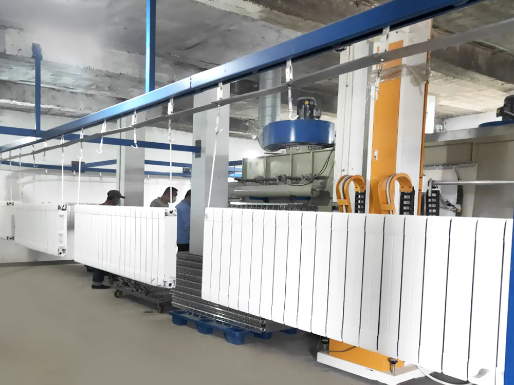 电暖器静电喷塑